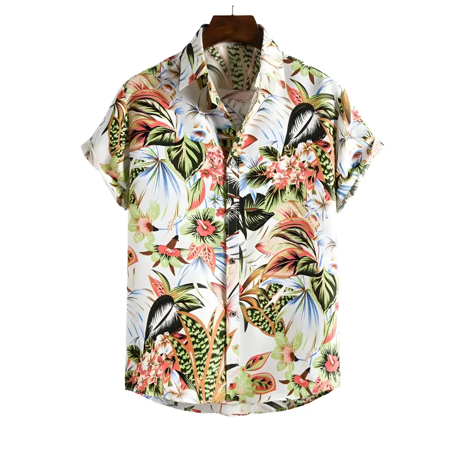 Hawaiian button up shirts - floral shirts - Dan Flashes